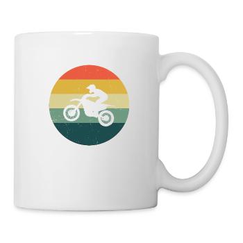 Motocross Freestyle Motocross Dirt Bike Femmes - Mug blanc - blanc - Droite