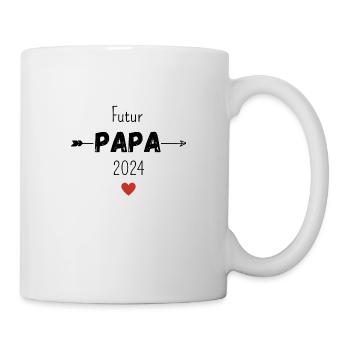 Futur papa 2024 - Mug blanc - blanc - Droite