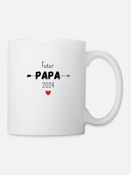 Futur papa 2024 - Mug blanc - blanc