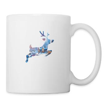 Winter Wonderland in Deer Silhouette - Mug - white - Right