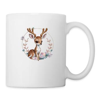 Mignon Noël cerf renne renne - Mug blanc - blanc - Droite
