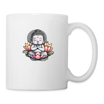 Baby Buddha - meditation yoga relaxation - Mug - white - Right
