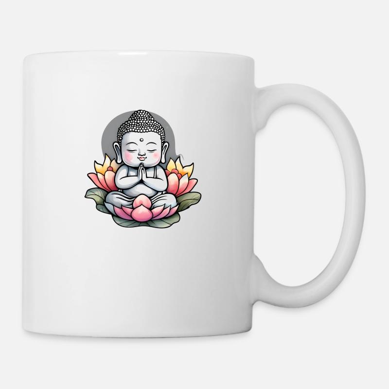 bébé Bouddha - meditation yoga relaxation - Mug blanc - blanc