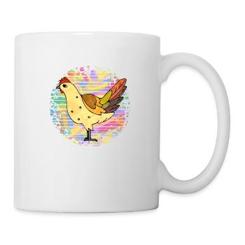 poule - Mug blanc - blanc - Droite