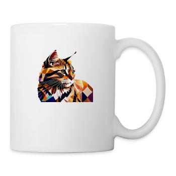 Maine Coon Chat Propriétaire Chaton Chaton Chaton Mâle - Mug blanc - blanc - Droite
