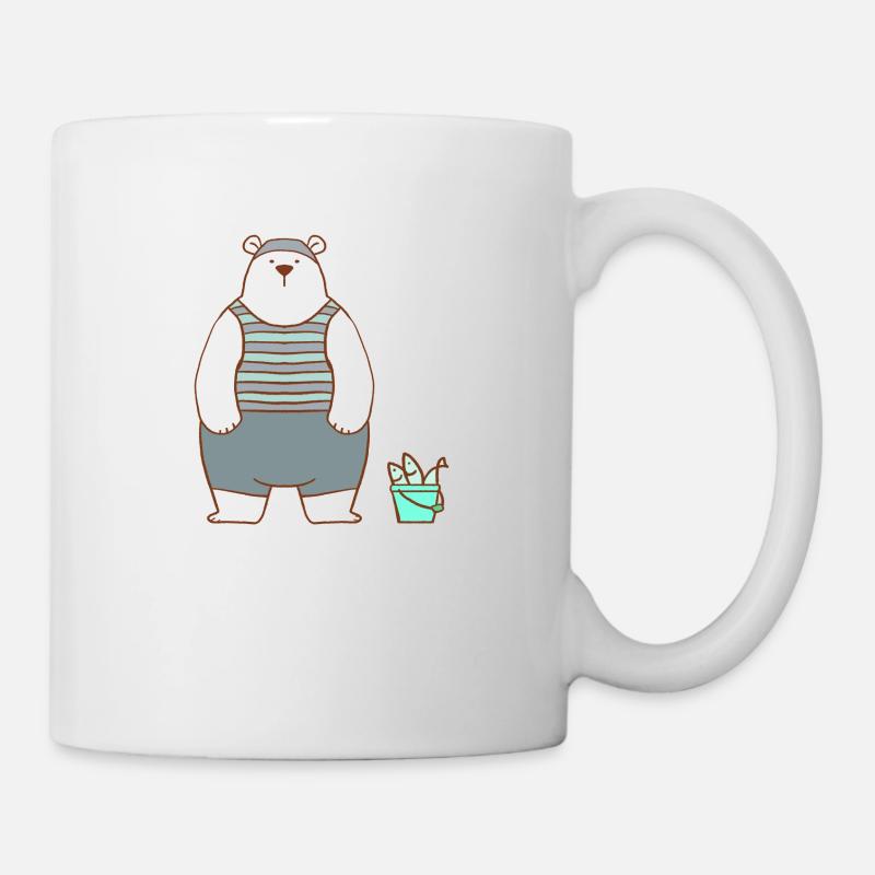 Eisbär im Badeanzug - Tasse - Weiß