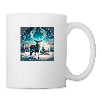 Magisches Rentier - Tasse - Weiß - Rechts