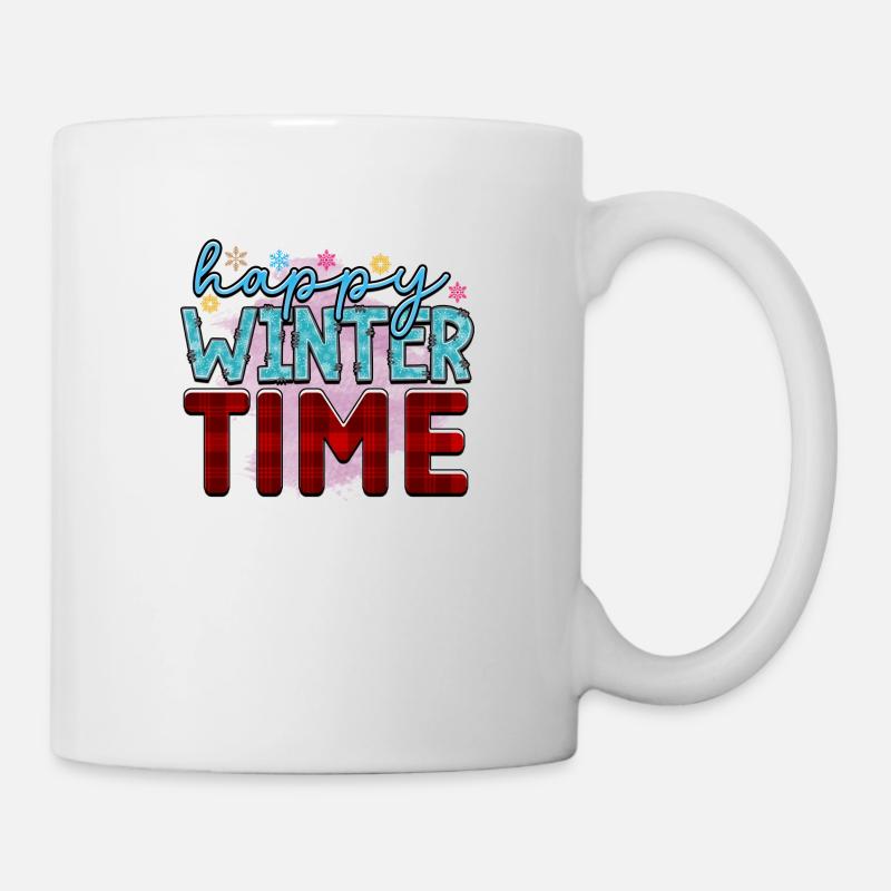 happy Winter time - Mug blanc - blanc