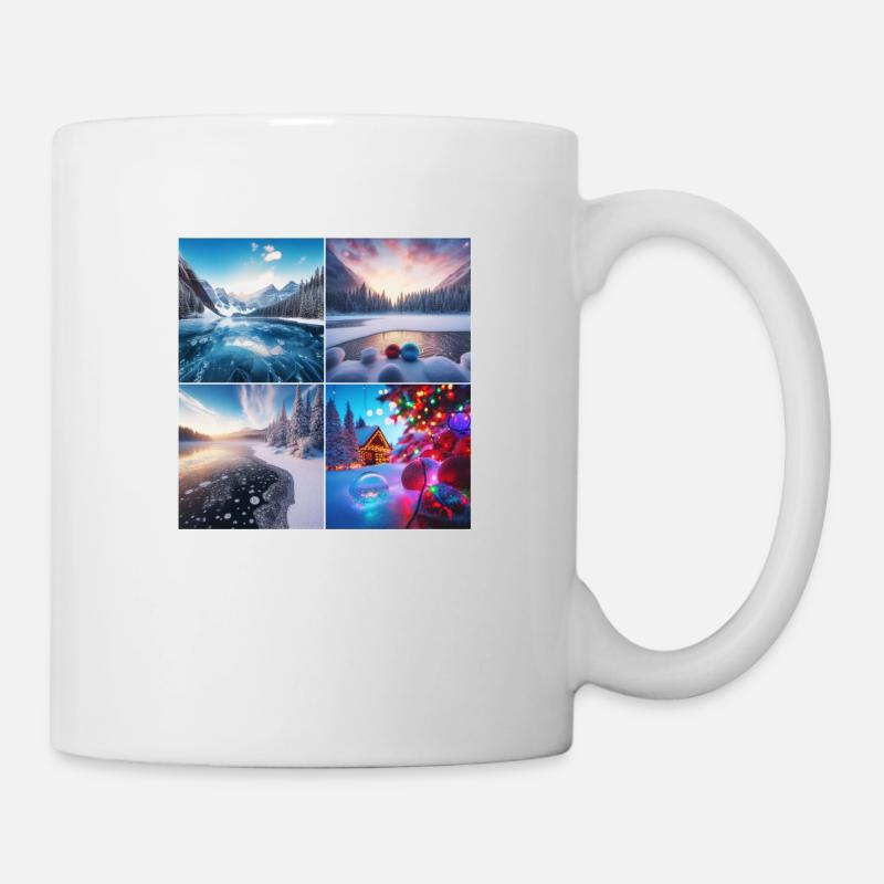 Weihnachten am See - Tasse - Weiß