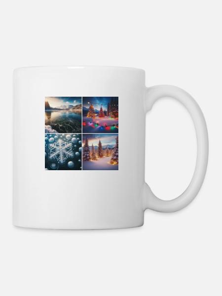 Weihnachten am See - Tasse - Weiß