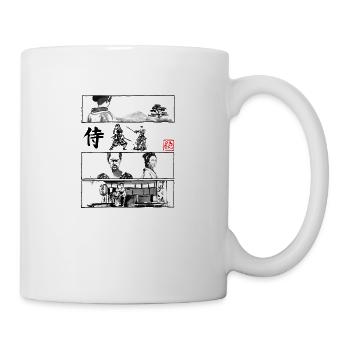 Manga Samurai Schwarz - Tasse - Weiß - Rechts
