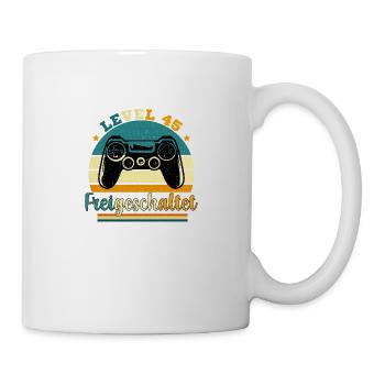 Level 45 Freigeschaltete Geschenkidee 45 Jahre - Tasse - Weiß - Rechts