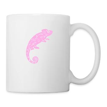 Pink chameleon - Mug - white - Right
