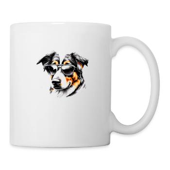 Australischer Schäferhund Hund Hundehalter Hunde - Tasse - Weiß - Rechts