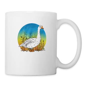Gans - Tasse - Weiß - Rechts