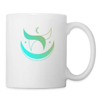 Mond Logo - Tasse - Weiß - Rechts