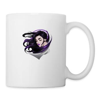 Woman face profile - Mug - white - Right