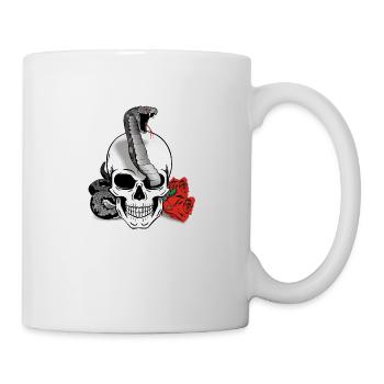 Skull Snake - Skull with snake - Mug - white - Right