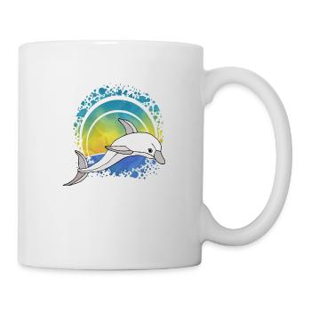 Delfin - Tasse - Weiß - Rechts