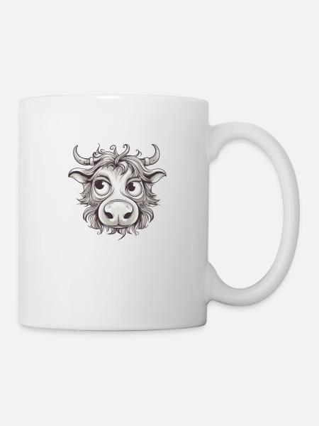 Kuh - Tasse - Weiß