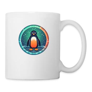 Penguin Surrounded by Snow, Love Penguins - Mug - white - Right