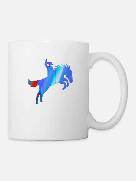 équitation,équitation,course,équitation,western - Mug blanc - blanc