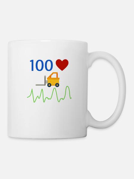 forklift driver - Mug - white