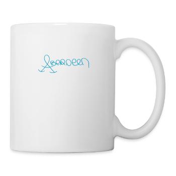 A wie Aberdeen Schottland Souvenir - Tasse - Weiß - Rechts