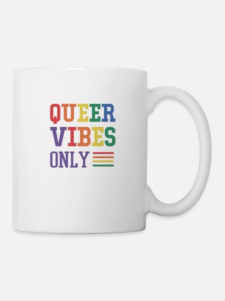 Queer vibes only - Mug - white