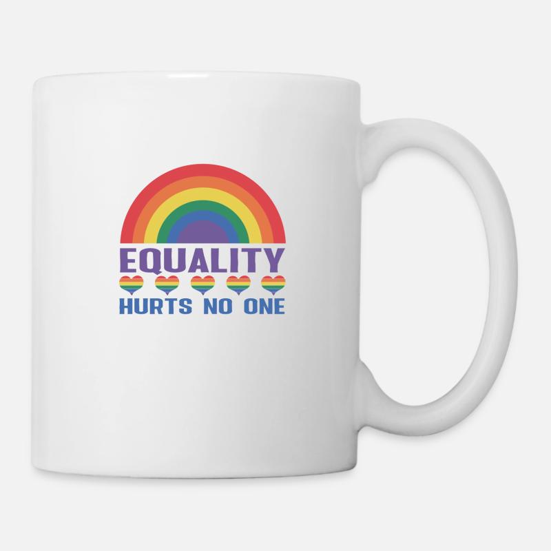 Equality hurts no one - Tasse - Weiß