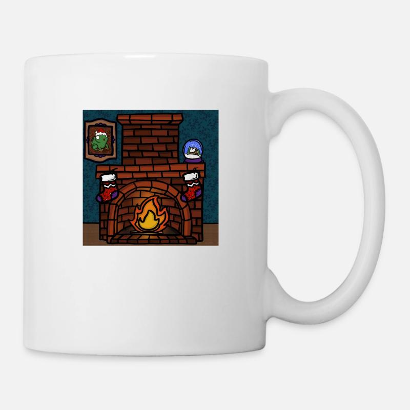 Kamin - Tasse - Weiß