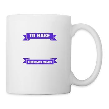 fun comic couples cupcake baking dinosaur moon - Tasse - Weiß - Rechts