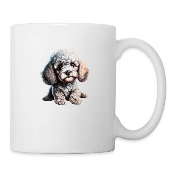 Caniche Chien Amour Caniche Chiot Chien Chiot Chien Propriétaire - Mug blanc - blanc - Droite