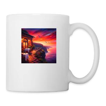 A café at the edge of the world - Mug - white - Right