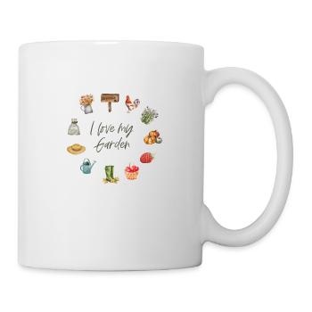 I love my garden Gartenliebe Design - Tasse - Weiß - Rechts