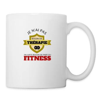 Fitness - Mug blanc - blanc - Droite