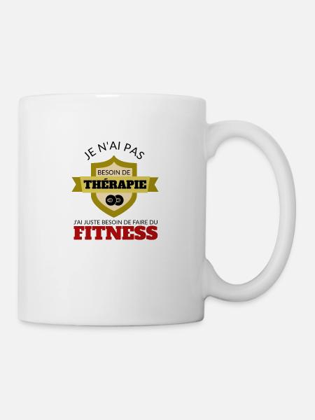 Fitness - Mug blanc - blanc