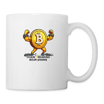 Bitcoin BTC - Chain Breaking Your Chains - Mug - white - Right