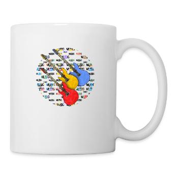 Gitarren - Tasse - Weiß - Rechts