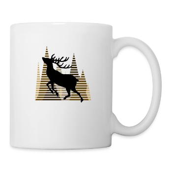 Cerf - Mug blanc - blanc - Droite