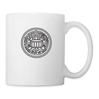 Drum Drummer Schlagzeug - Tasse - Weiß - Rechts