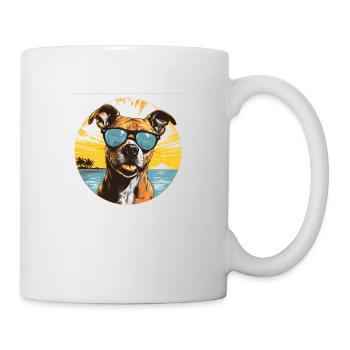 Staffordshire américain - Mug blanc - blanc - Droite