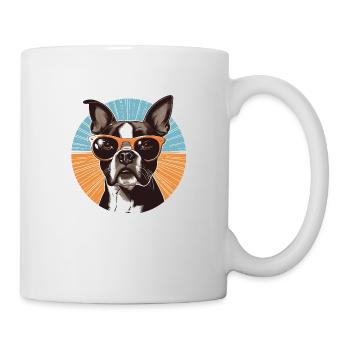 Boston Terrier - Mug blanc - blanc - Droite