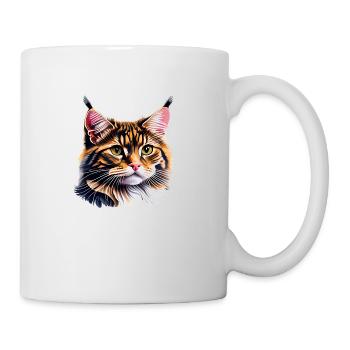 Maine Coon Cat Cat Chaton Chaton Chat Propriétaire - Mug blanc - blanc - Droite