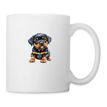 Rottweiler Dog Rottweiler Puppy Dog Puppy Dogs - Mug - white - Right