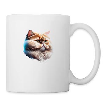 Perserkatze Kater Hauskatze Katze Katzenbesitzer - Tasse - Weiß - Rechts