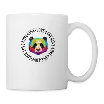 Amour - Love - Panda - Mug blanc - blanc - Droite