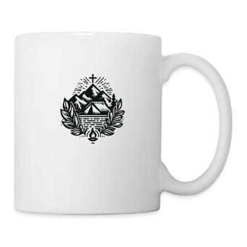 Mountain Cross with Laurel and Fire - Mug - white - Right