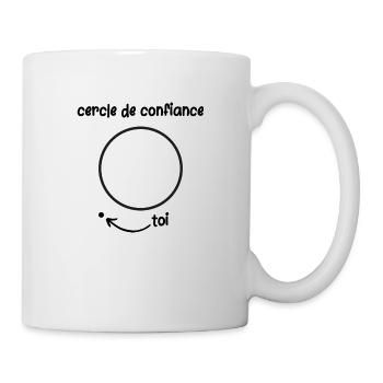cercle de confiance - Mug blanc - blanc - Droite