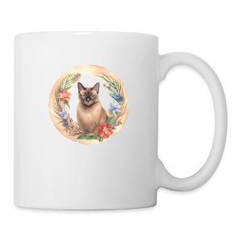Chat birman Boho éléments, chats d’amour - Mug blanc - blanc - Droite